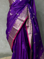 Violet Banarasi Saree - PBAN06