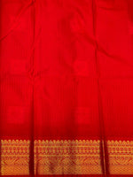 Yellow and red Kanchipuram Silk saree - PPSILKQa