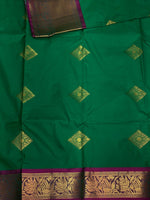 Green and Violet Kanchipuram Silk saree - PPSILKG