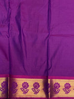 Green and Violet Kanchipuram Silk saree - PPSILKG