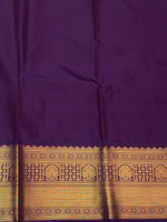 Ocean blue and Violet Kanchipuram Silk saree - PPSILKH