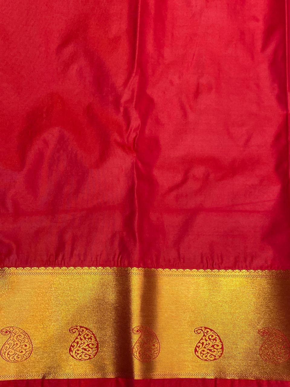 Maroon Bridal Kanchipuram Silk saree - PBRIDE1