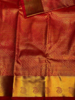 Maroon Bridal Kanchipuram Silk saree - PBRIDE1