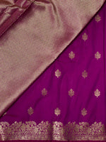 Dark Purple Banarasi silk saree - PBSD