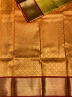 Yellow Bridal Tissue Kanchipuram Silk saree - PBRIDE5