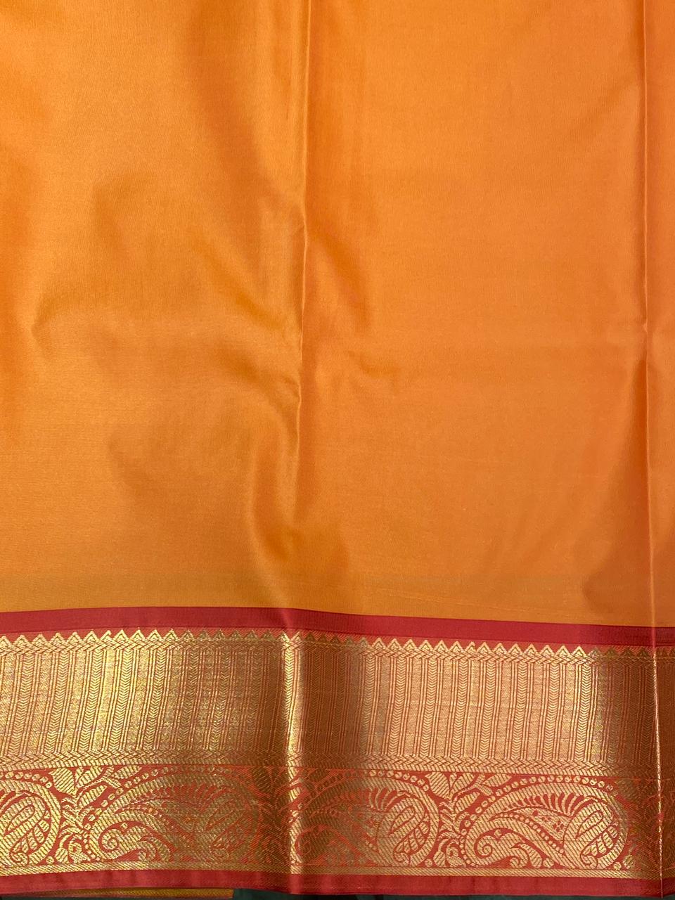 Yellow Bridal Tissue Kanchipuram Silk saree - PBRIDE5