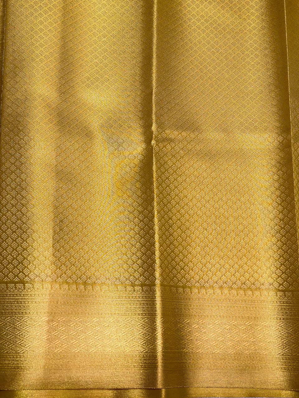 Gold Tissue Kanchipuram Silk saree - PBRIDE8