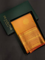 Yellow and magenta Kanchipuram Silk saree - PPSILKP