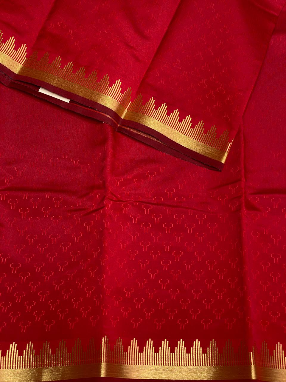 Maroon and green Silk saree - PTEMP4