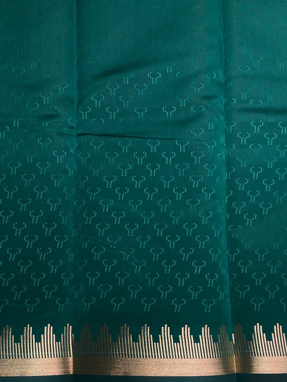 Maroon and green Silk saree - PTEMP4