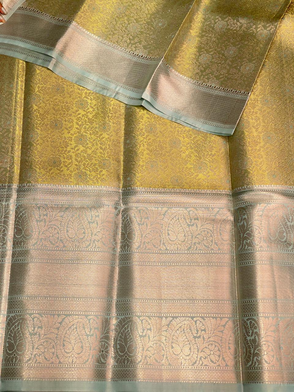 Bridal Tissue Kanchipuram Silk saree - PBRIDE8