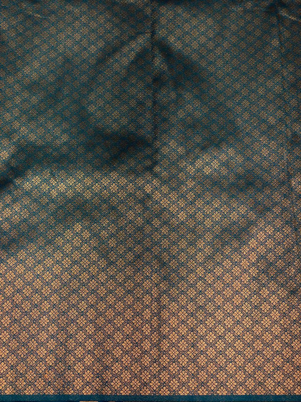 Peacock blue Kanchipuram Silk saree - PPSILKL