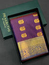 Violetand Blue silk saree- PSP9