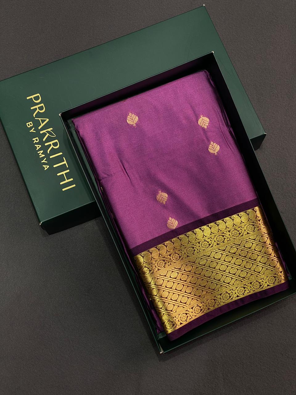 Purple Kanchipuram Silk saree - PSM