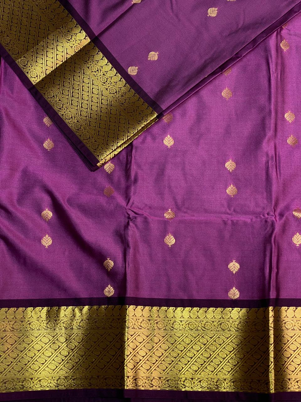 Purple Kanchipuram Silk saree - PSM