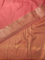 Onion pink brocade Banarasi silk saree - PBSL