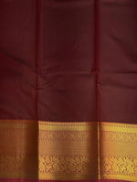 Dark wine and maroon Kanchipuram Silk saree - PPSILKb