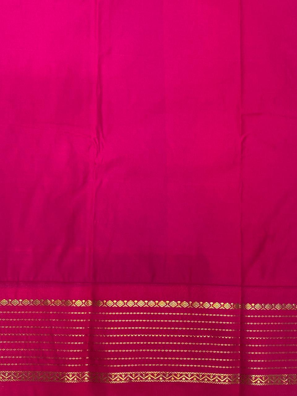 Parrot green and blueKanchipuram Silk saree - PPSILKj