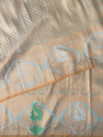 Copper zari wovenbrocade Banarasi silk saree - PBSO