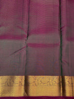 Peacock blue and purple Pure Kanchipuram Silk saree - PPSILK13