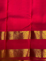 Yellow and magenta pure Kanchipuram Silk saree - PPSILK38
