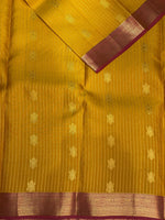 Yellow and magenta pure Kanchipuram Silk saree - PPSILK34