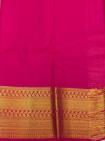 Pink and magenta kanchi silk saree - PSSPj