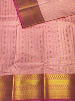 Pink and magenta kanchi silk saree - PSSPj