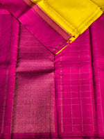 Magenta and yellow Pure Kanchipuram Silk saree - PPSILK15