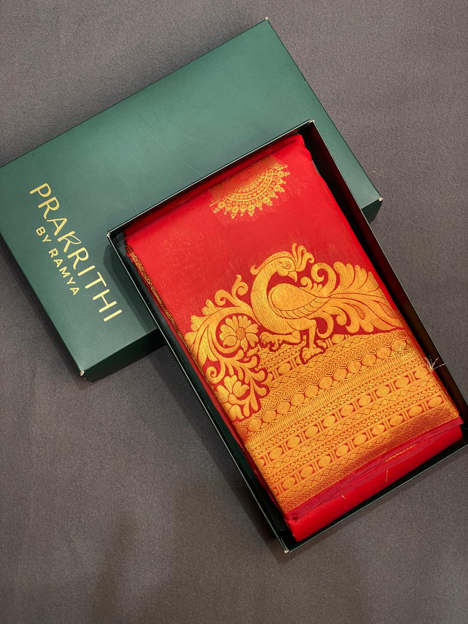 Maroon Pure organza Kanchipuram Silk saree - PPSILK20