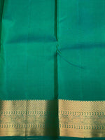 Parrot green and blue pure soft Kanchipuram Silk saree - PPSILK41