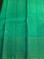 Blue and green pure soft Kanchipuram Silk saree - PPSILK44