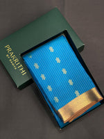 Blue pure soft Kanchipuram Silk saree - PPSILK50