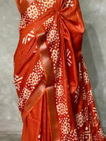 Soft semi tusser saree - PST1
