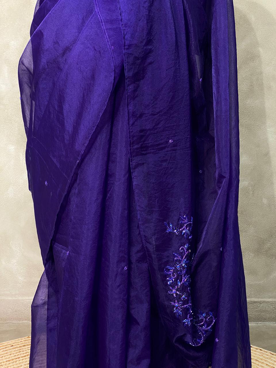 Pure organza saree- PSOA