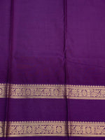 Rust orange and Violet silk saree- PSSR8
