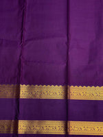 Ocean blue and Violet silk saree- PSSR9