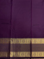 Magenta and Violet silk saree- PSSR12
