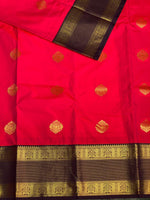 Magenta and Violet silk saree- PSSR12