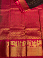 brown and magenta silk saree- PSSR15