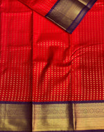 Redand violet silk saree- PSSR5