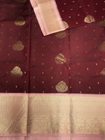 Maroon and Pink silk saree- PSSR23
