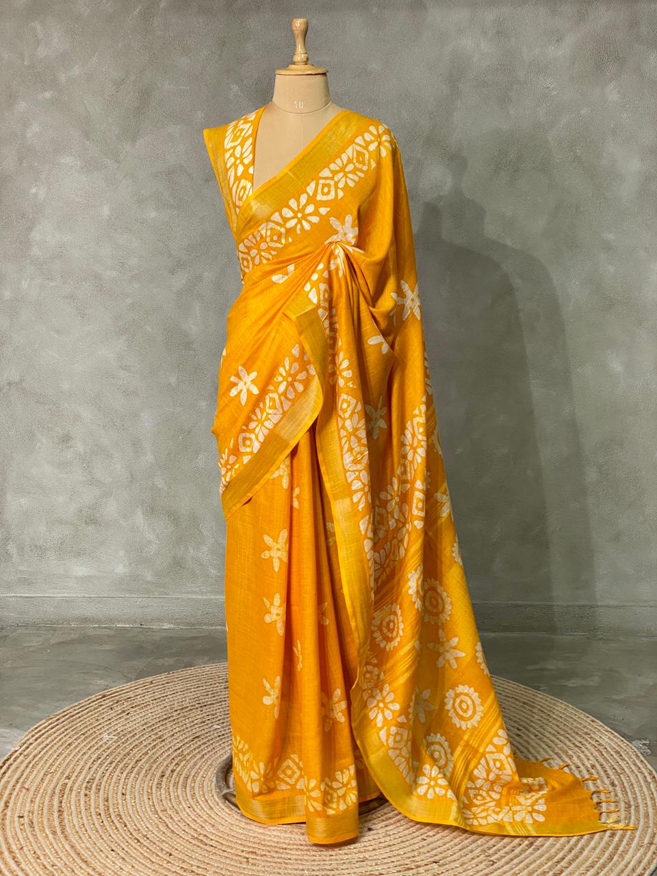 Soft semi tusser saree - PST3