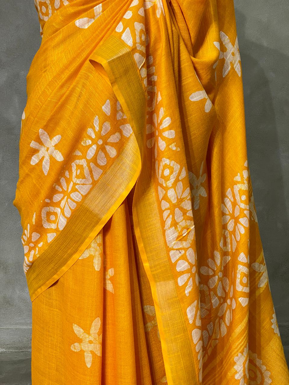 Soft semi tusser saree - PST3
