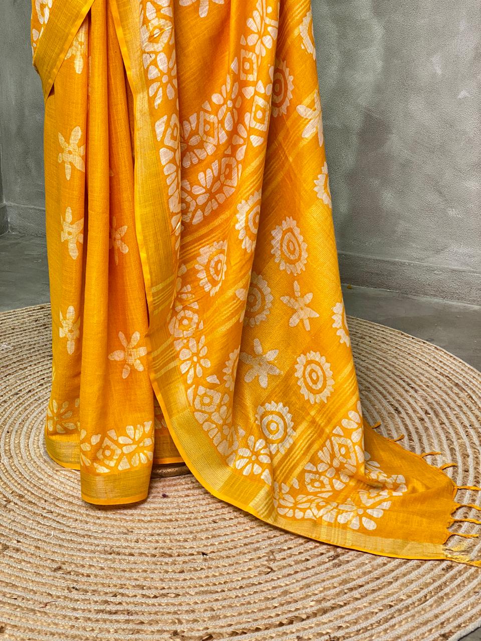 Soft semi tusser saree - PST3