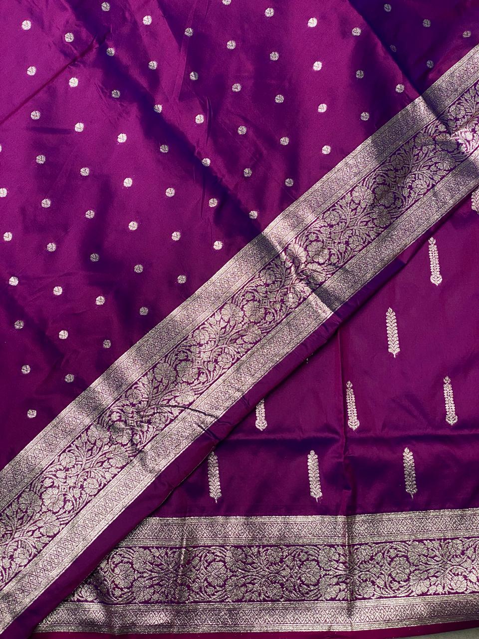 Purple banarasi saree- PSBb