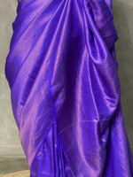 Blue semi banarasi Saree -PBL2