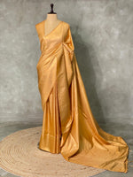 Sandal semi banarasi Saree -PBL6