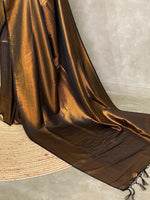 Black semi banarasi Saree -PBL7