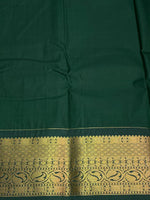 Parrot Green and dark green silk saree- PSSR29